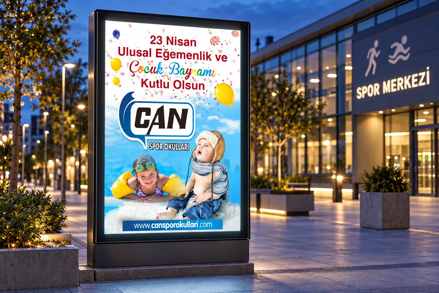Can Spor Okulları · Marka kimliği, Basılı işler, Mekân & fuar
