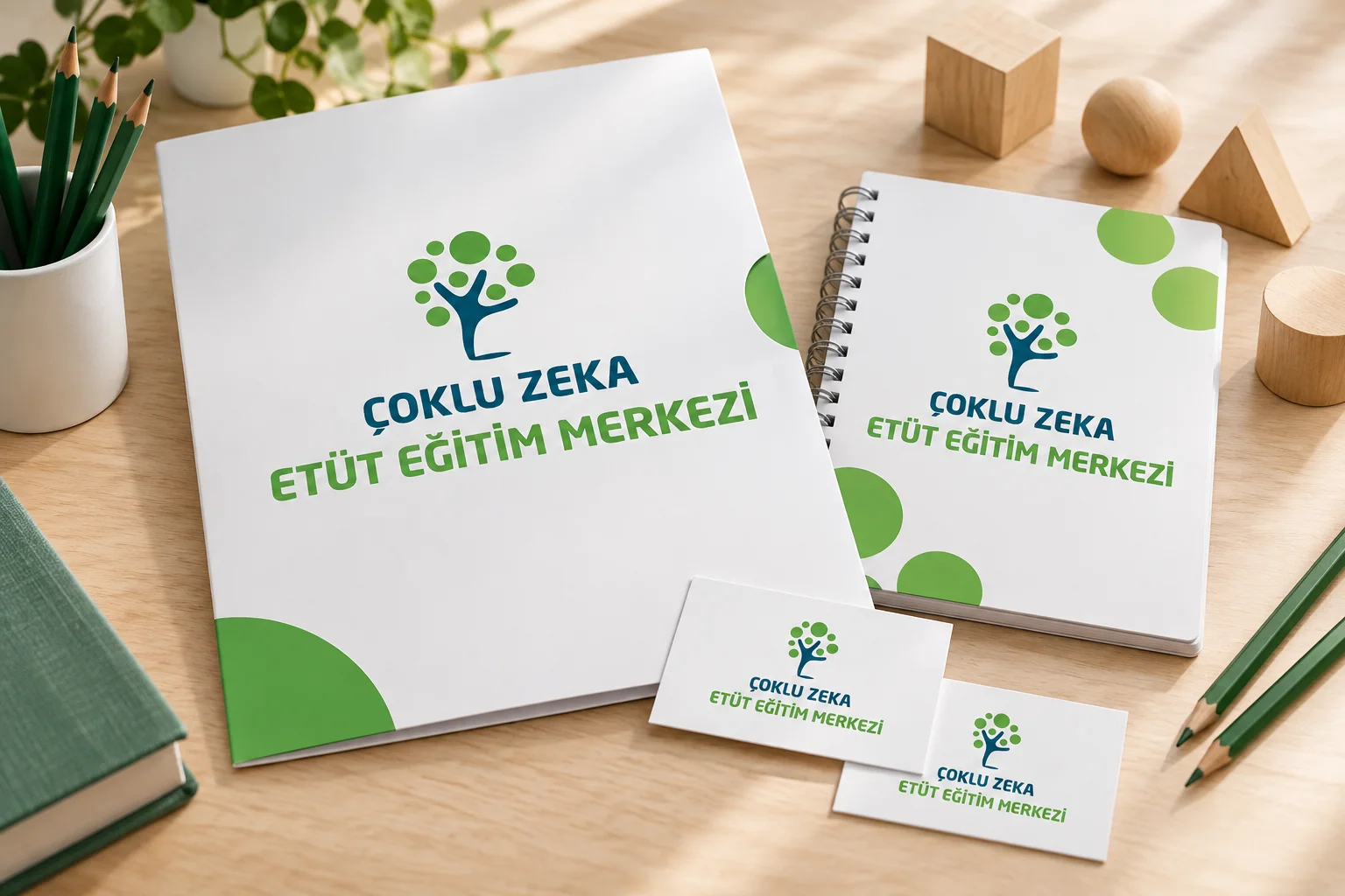 Çoklu Zeka Etüt Eğitim Merkezi · Marka kimliği, Basılı işler