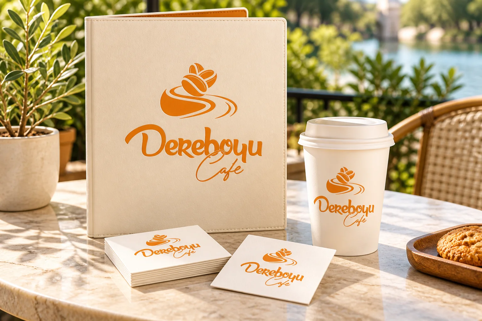 Dereboyu Cafe · Marka kimliği, Basılı işler