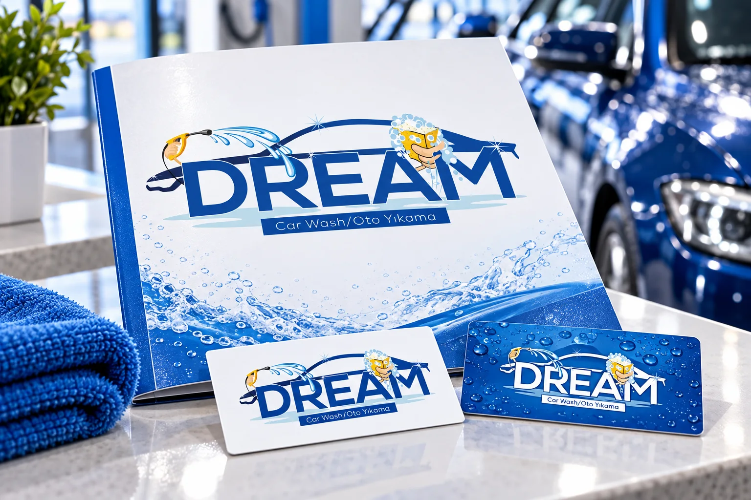 Dream Car Wash · Marka kimliği, Basılı işler