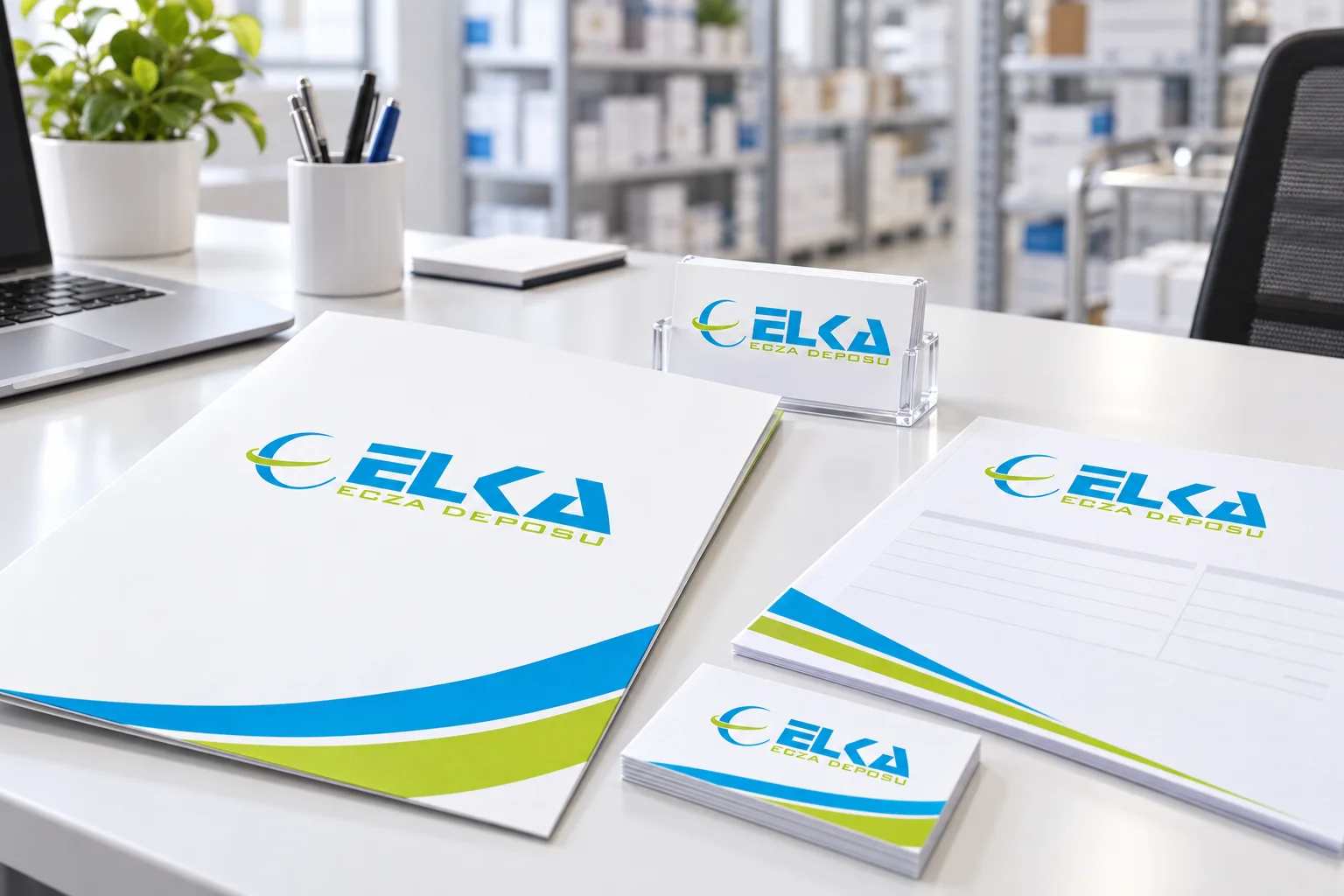 ELKA Ecza Deposu · Marka kimliği, Basılı işler