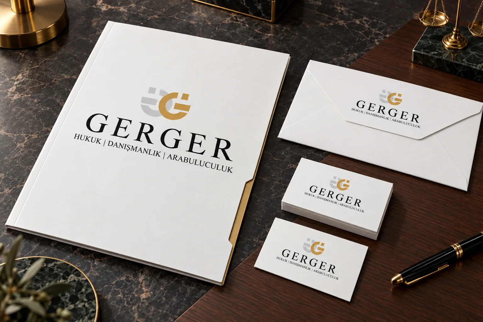 Gerger Hukuk · Marka kimliği, Basılı işler