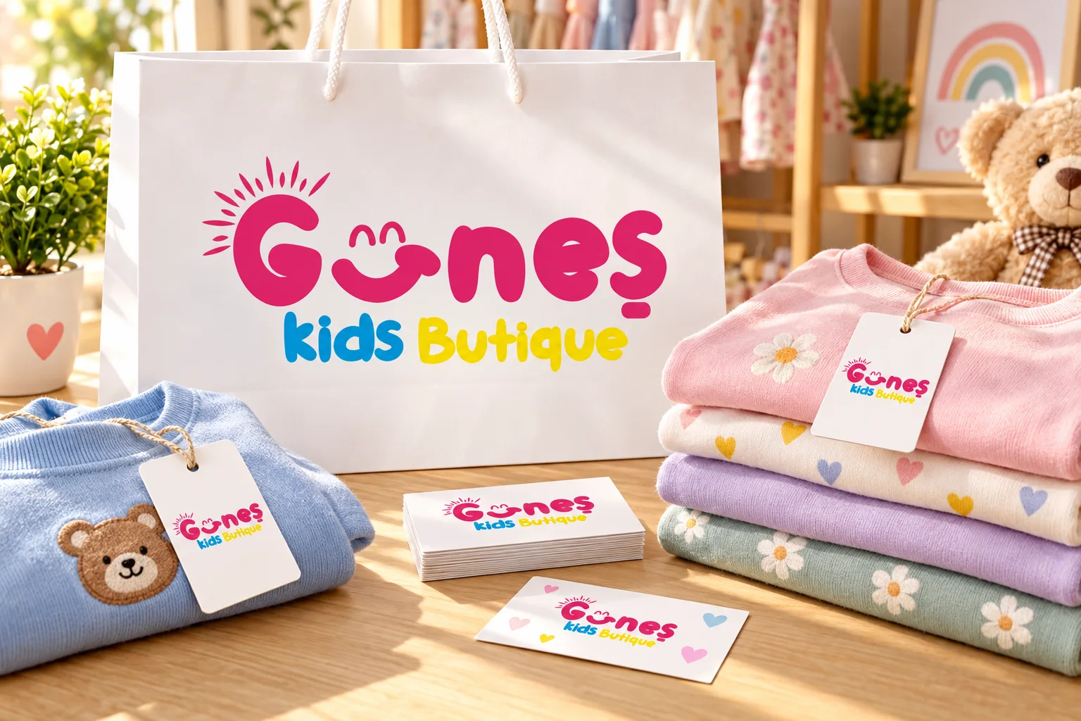 Güneş Kids Boutique · Marka kimliği, Basılı işler