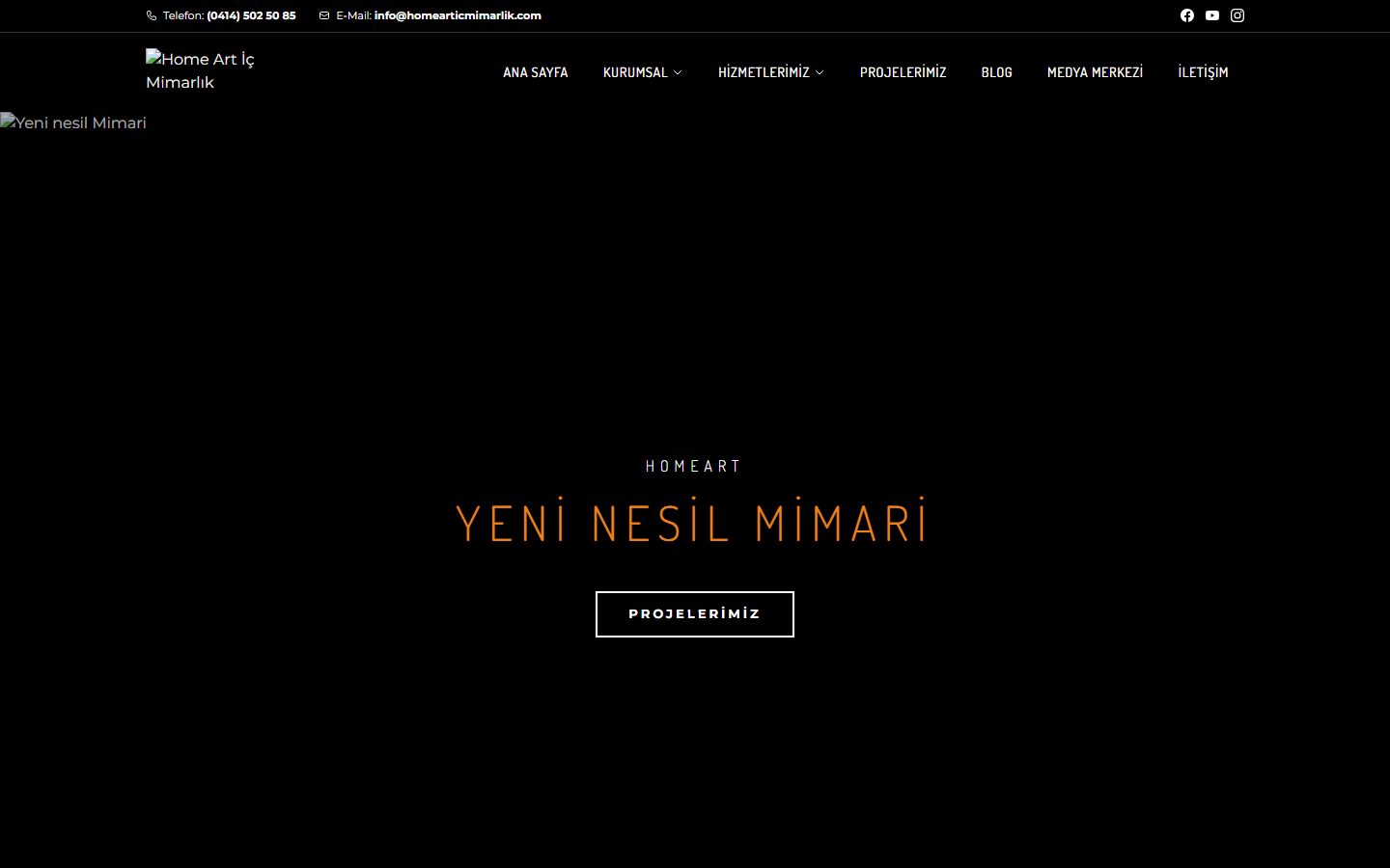 Home Artic Mimarlık · Web sitesi