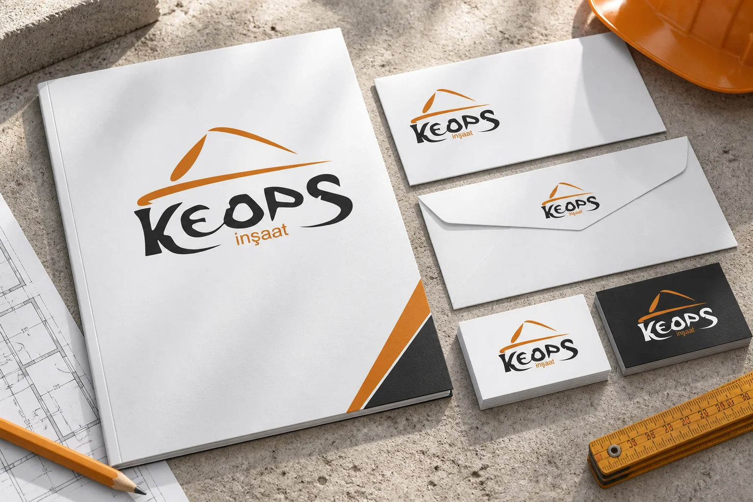 Keops İnşaat · Marka kimliği, Basılı işler