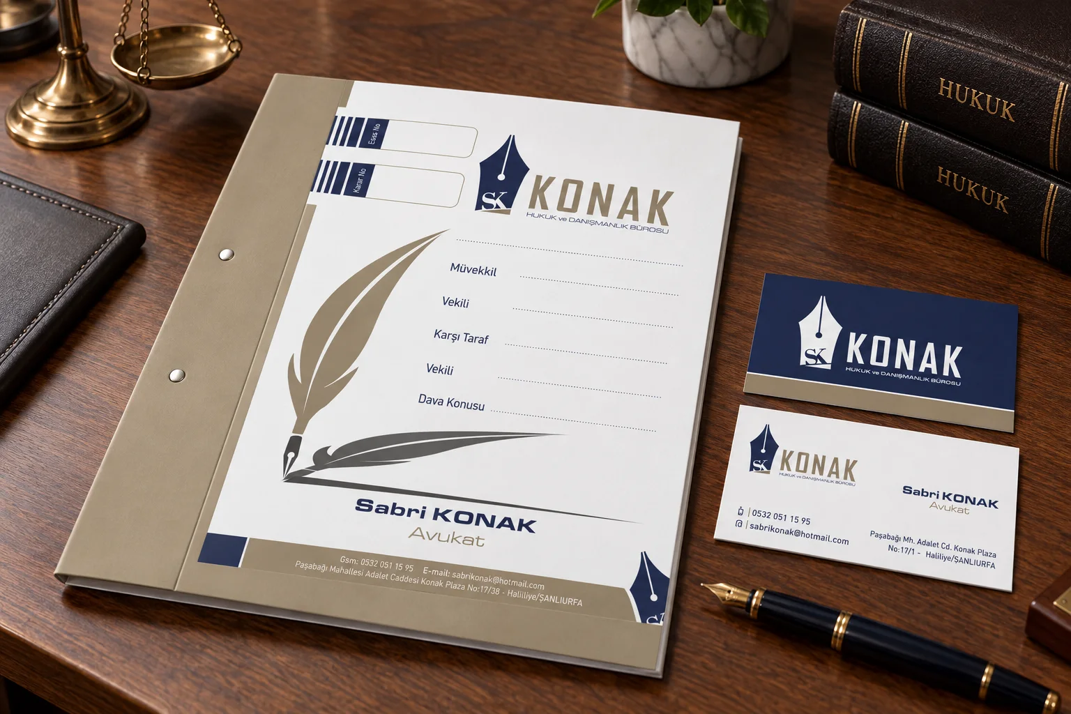 Konak Hukuk · Marka kimliği, Basılı işler