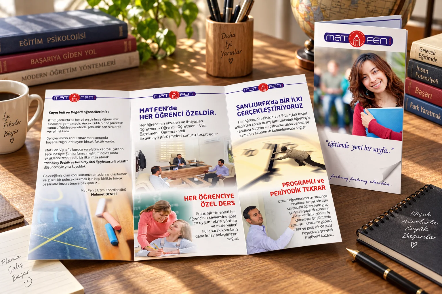 Matfen · Marka kimliği, Basılı işler