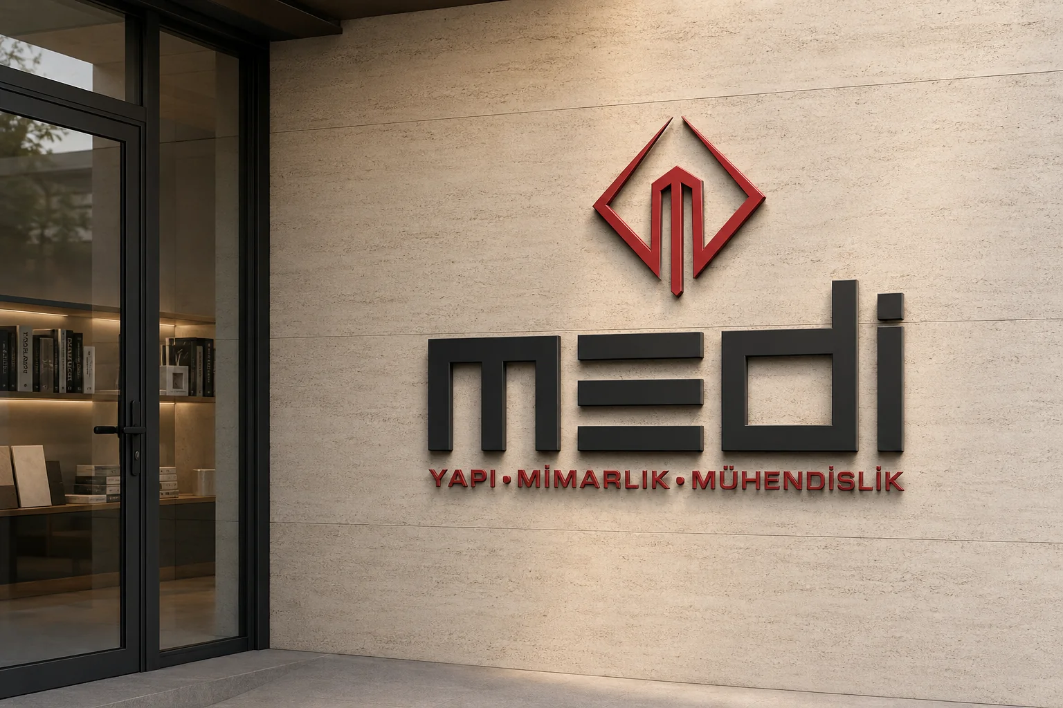 Medi Yapı · Marka kimliği, Basılı işler, Mekân & fuar