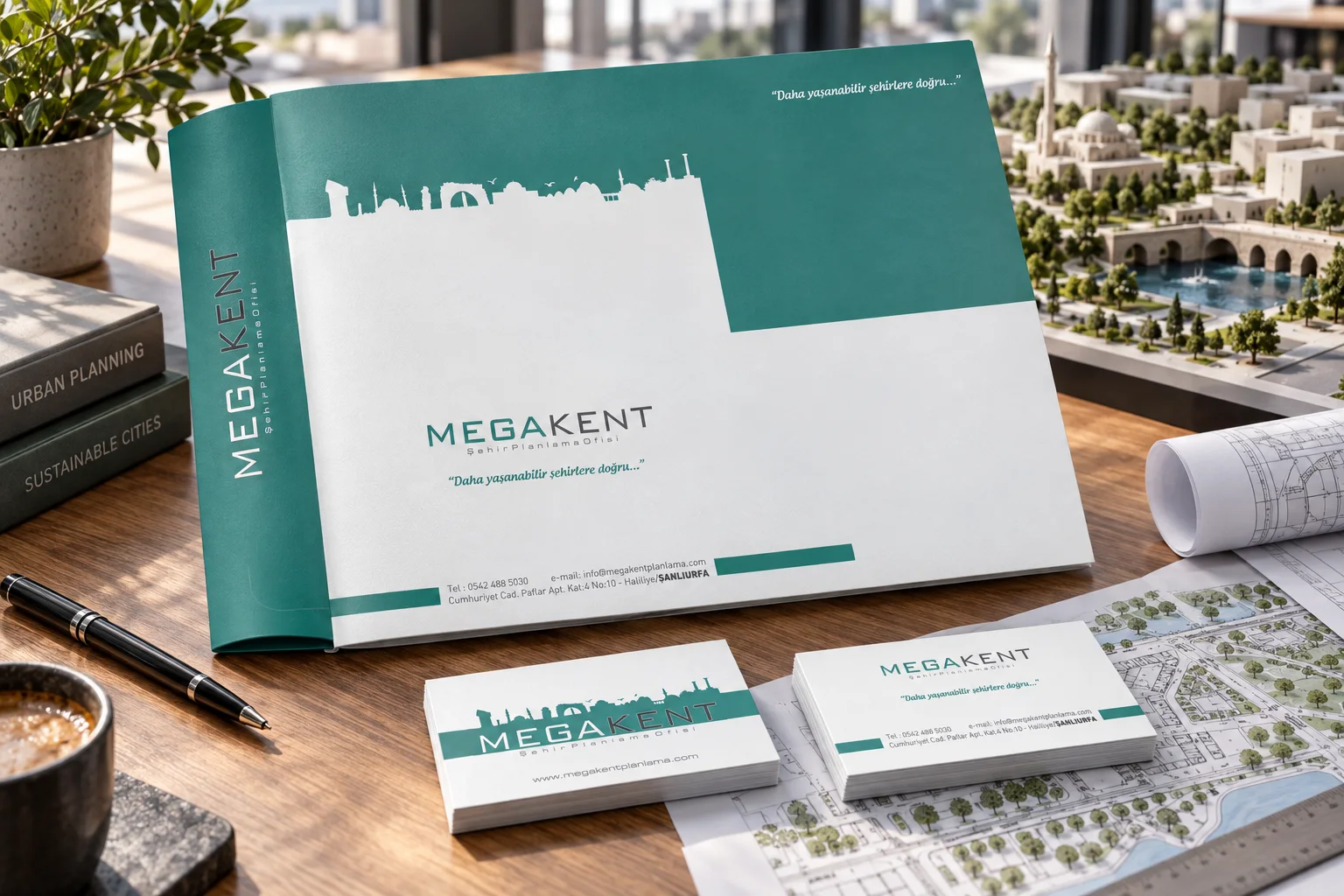 Megakent · Marka kimliği, Basılı işler