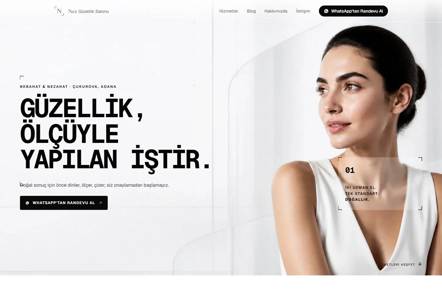 Nez Güzellik · Web sitesi