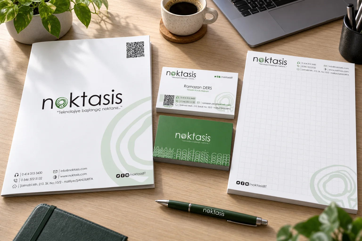 Noktasis · Marka kimliği, Basılı işler