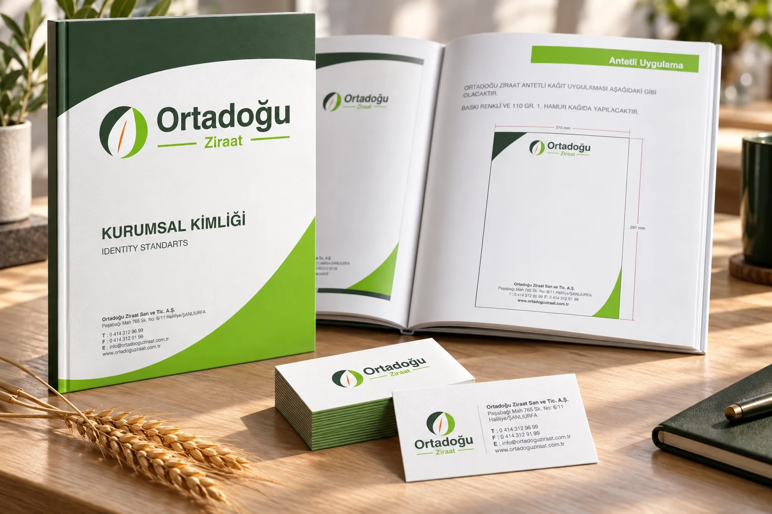 Ortadoğu Ziraat · Marka kimliği, Basılı işler