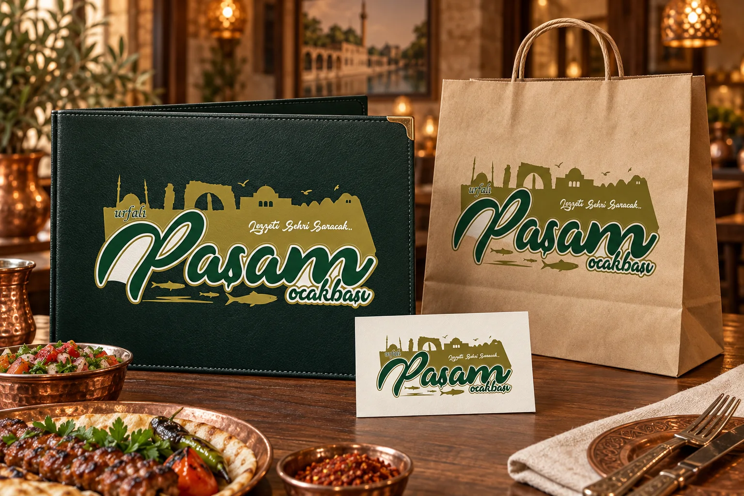 Paşam Ocakbaşı · Marka kimliği, Basılı işler