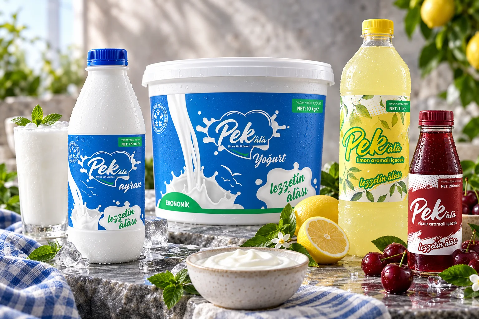 Pekâlâ Süt ve Süt Ürünleri · Marka kimliği, Basılı işler