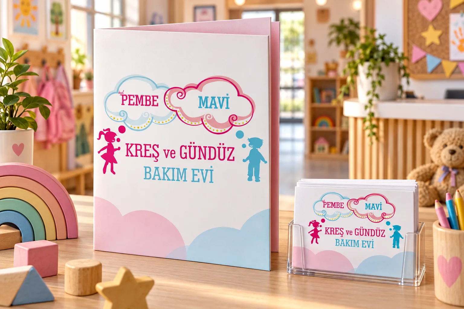 Pembe Mavi · Marka kimliği, Basılı işler