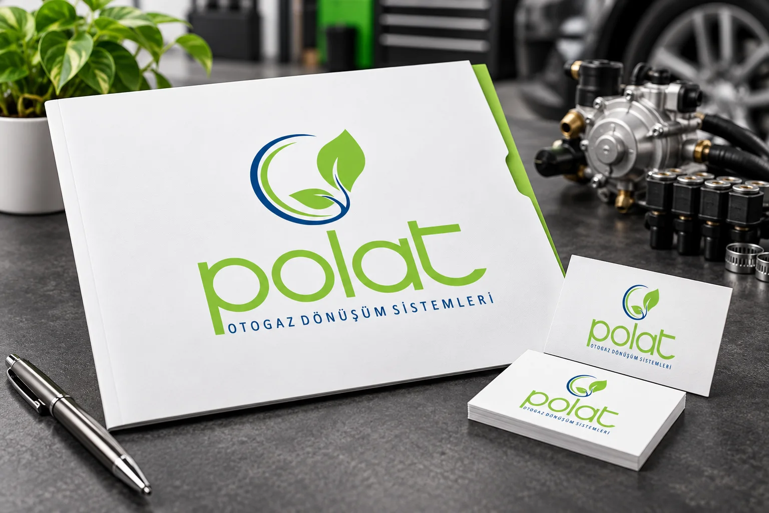 Polat Otogaz · Marka kimliği, Basılı işler