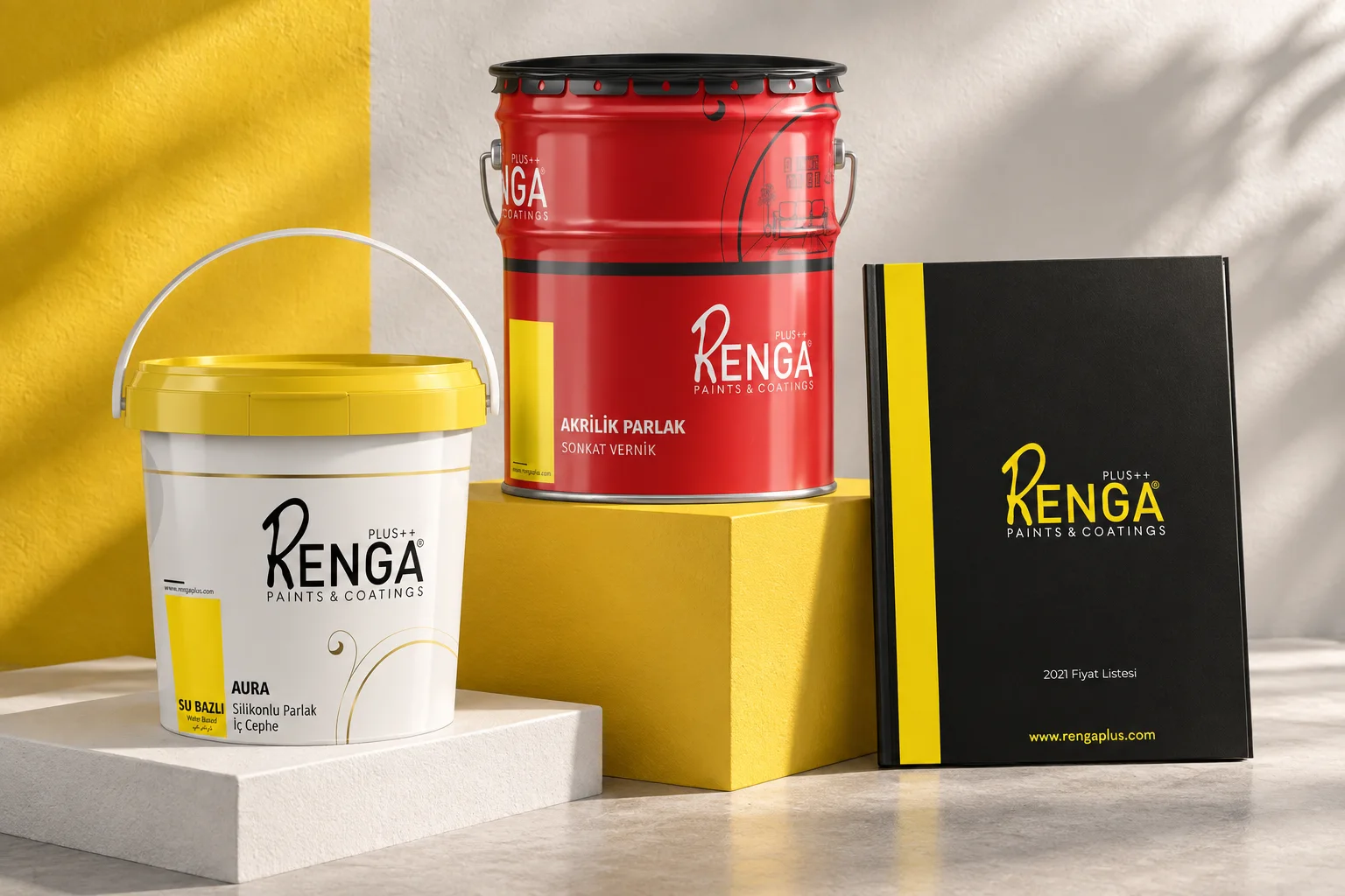 Renga Plus · Marka kimliği, Basılı işler