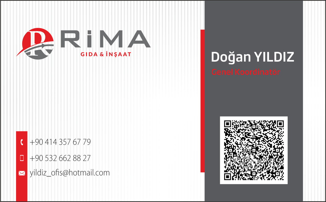 Rima Gıda & İnşaat · Tasarım çalışması