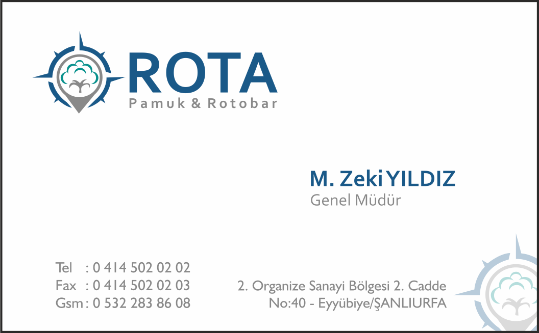 Rota Pamuk & Rotobar · Tasarım çalışması
