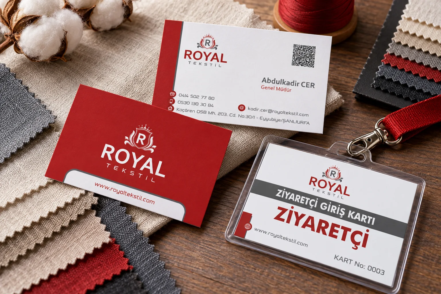 Royal Tekstil · Marka kimliği, Basılı işler