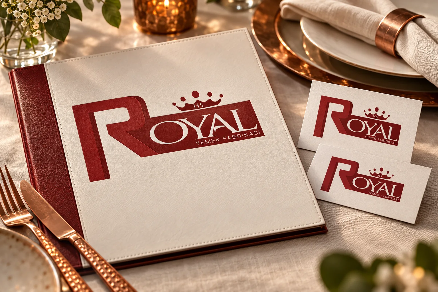Royal Yemek Fabrikası · Marka kimliği, Basılı işler
