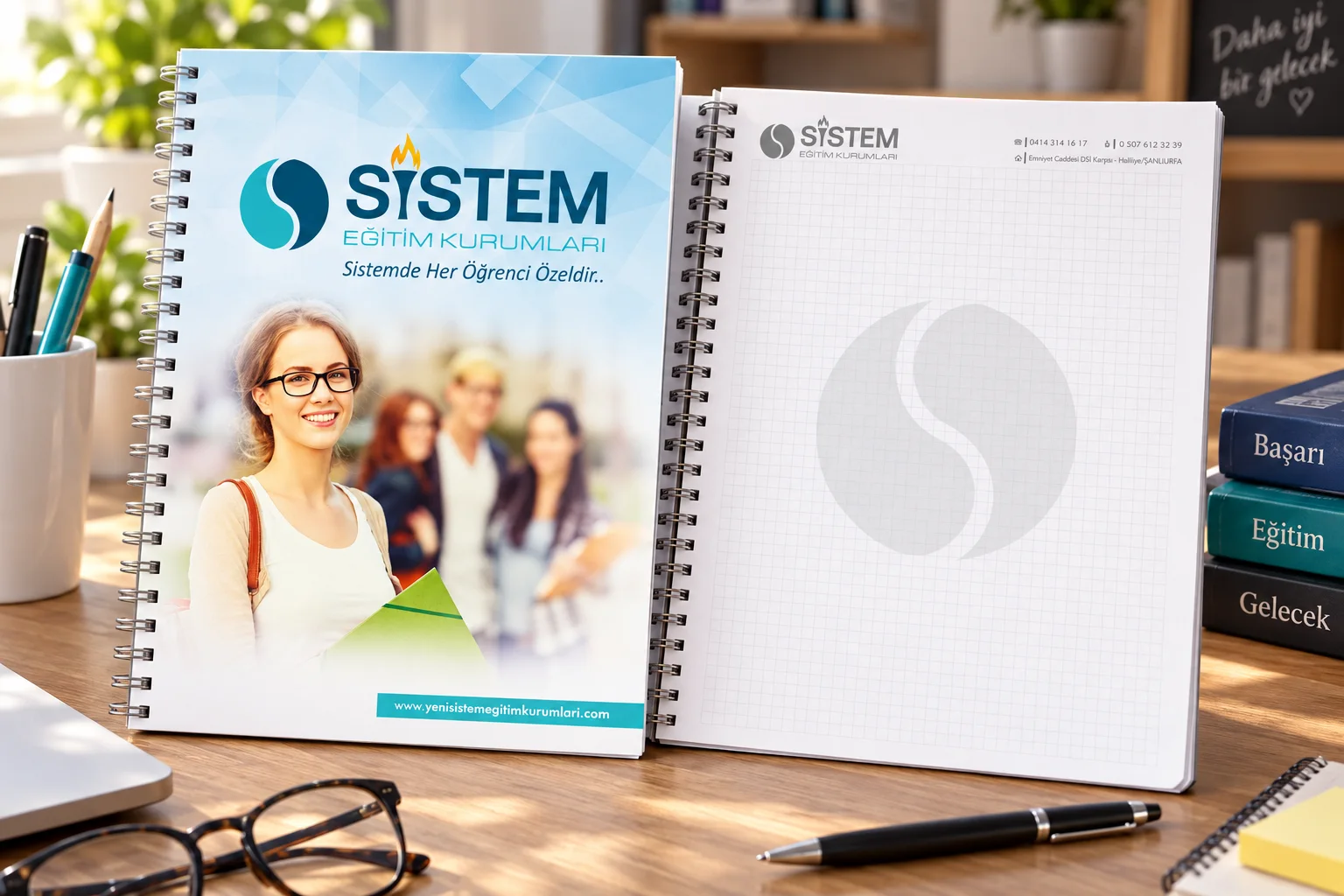 Sistem Eğitim Kurumları · Marka kimliği, Basılı işler