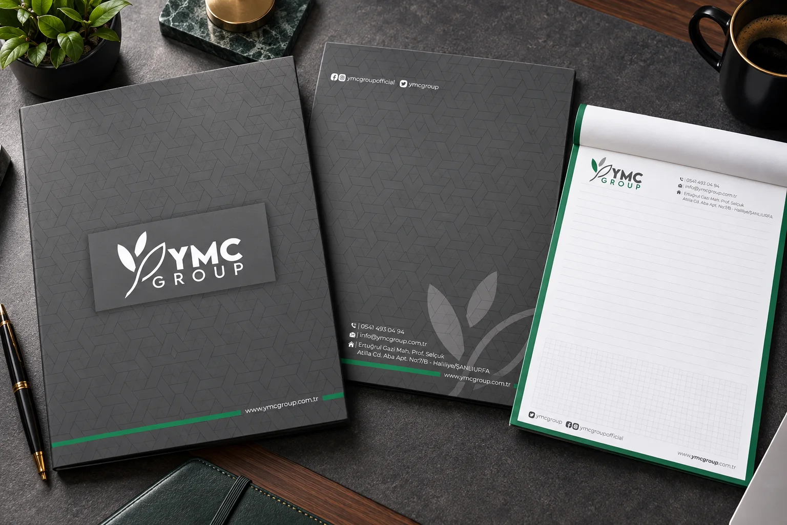 YMC Group · Marka kimliği, Basılı işler