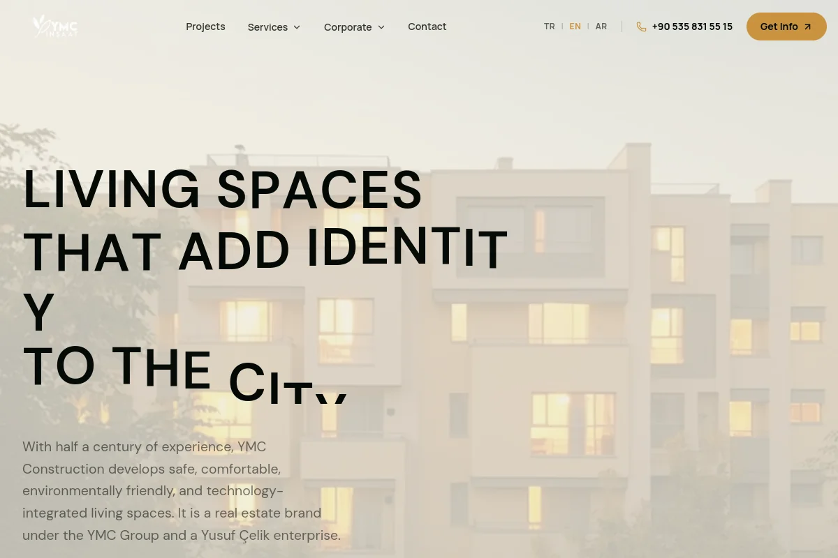 YMC İnşaat · Web sitesi